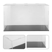 LOLIPPYY Clear Acrylic Display Case Showcase for Car Models, Figurines, Collectibles with Elegant Transparent Design