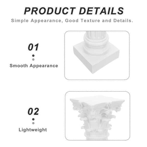 LOLIPPYY Elegant White Roman Style Column Pillars for Wedding, Party, Event Decoration and Home Decor Accents