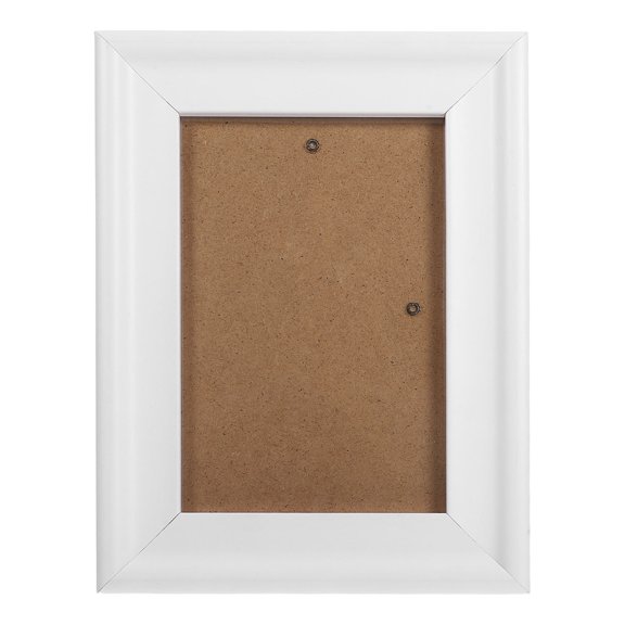 LOLIPPYY White Wood 6-Inch Photo Frame with Flexible Tabletop Stand