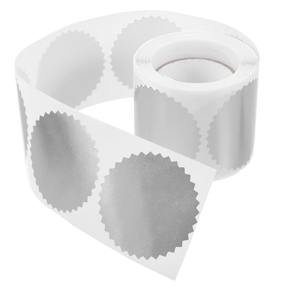 LOLIPPYY Embossed Seal Stickers for Graduation Certificates, Self-Adhesive Circular Labels, 250 Pieces per Roll