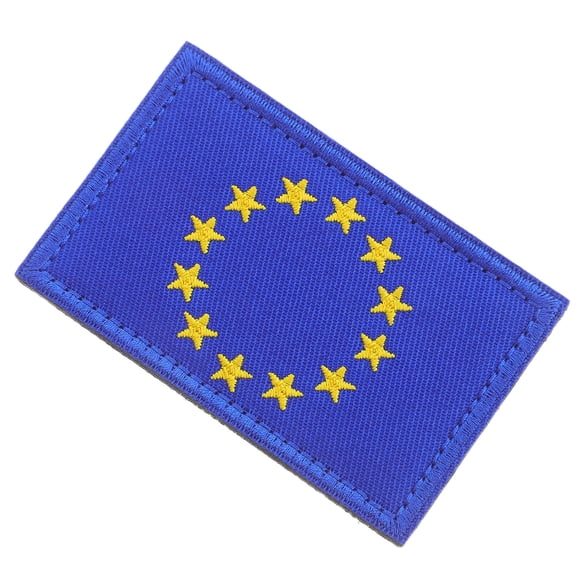 LOLIPPYY Embroidered Eu Flag Patch Decorative Backpack Accessories For Outdoor Activities 1Set