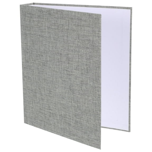 LOLIPPYY Envelope Binder A4 3 Ring Binder Fabric Grey 1Set for School Use
