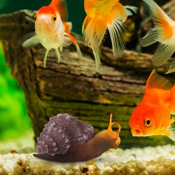 LOLIPPYY Environmental Safe Plastic Snail Ornament for Fish Tank Craft Aquarium Home Decor