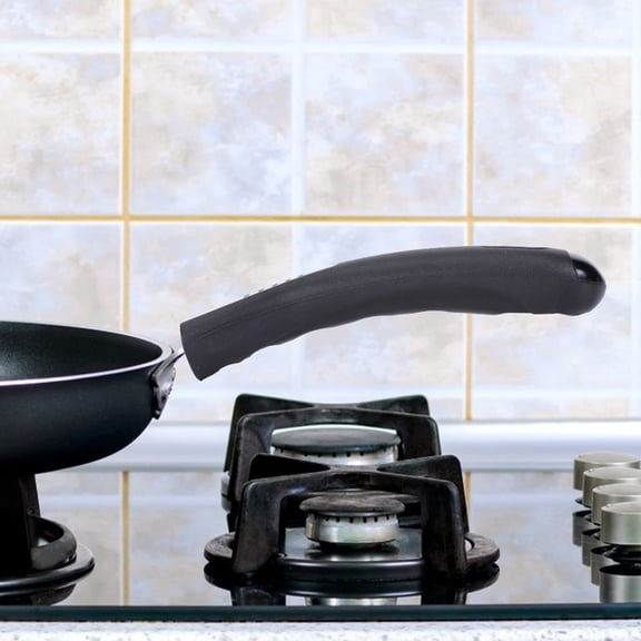 LOLIPPYY Ergonomic Black Pot Handle with Hanging Hole Removable Replacement for Kitchen Pots
