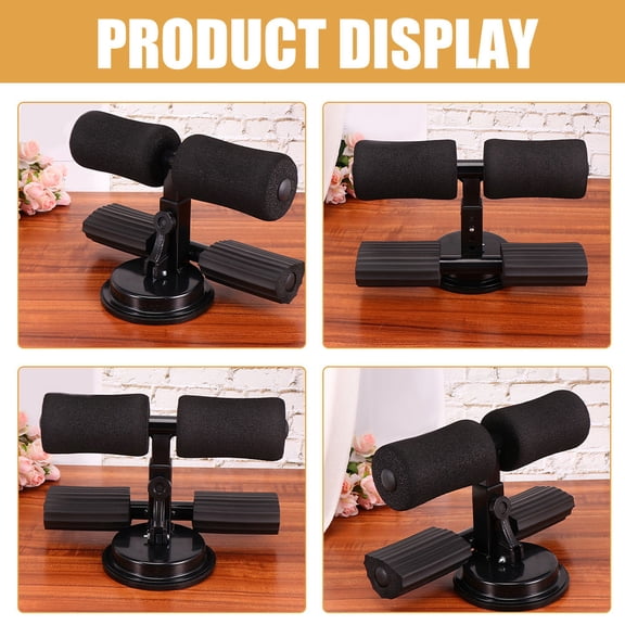 LOLIPPYY Ergonomic Black Sit Up Assist Device Adjustable Home Fitness Equipment for Abdominal Curl Support