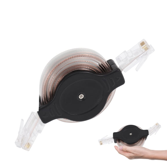 LOLIPPYY Ethernet Cable Black Portable for 1Pcs