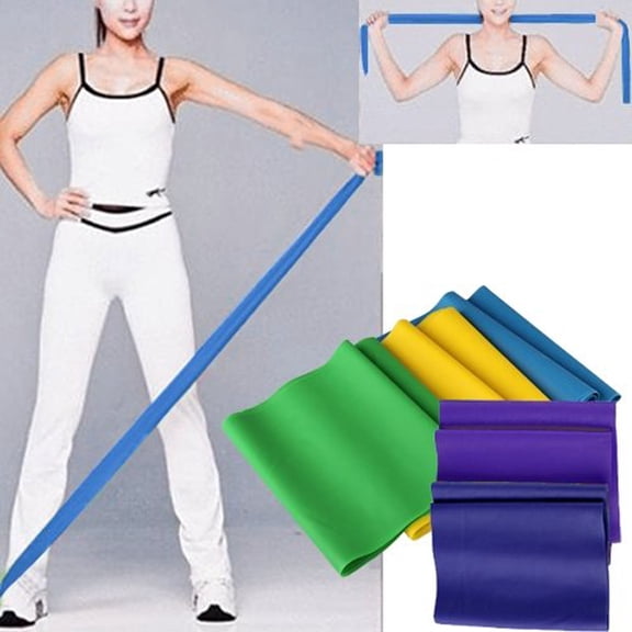 LOLIPPYY Exercise Fitness Band Rubber Stretch for Waist Arm Leg Workouts and Improved Motion