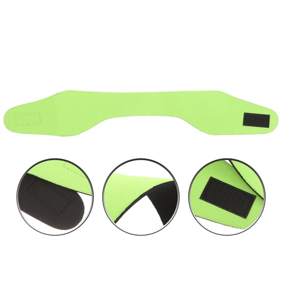 LOLIPPYY Adjustable Light Green Waterproof Swimming Headband with Sports Ear Cover for Workout and Water Activities