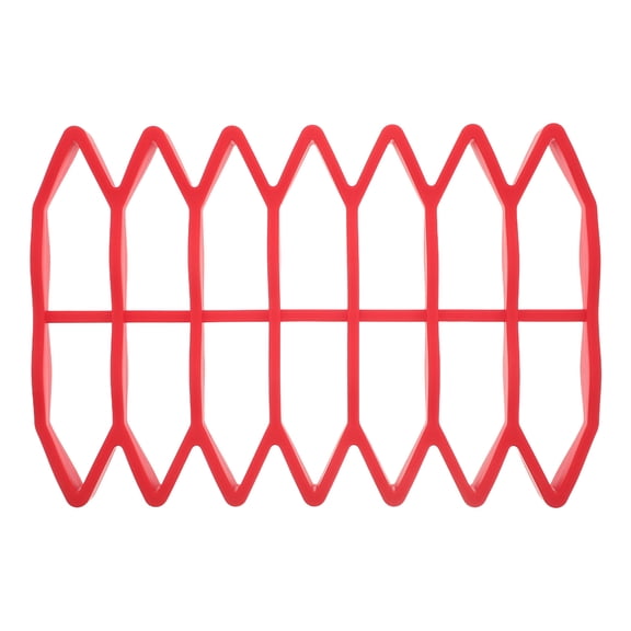 LOLIPPYY Red Expandable Silicone Mailbox Organizer Tray for Splash-Proof, Sorting and Storage