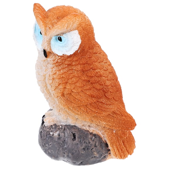 LOLIPPYY Exquisitely Crafted Brown Resin Owl Sculpture Perfect for Garden Or Party Decor