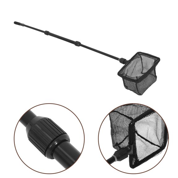 LOLIPPYY Extendable Landing Net with Supple Nylon Mesh and Skid Resistant ABS Grip for Easy Fish Catching