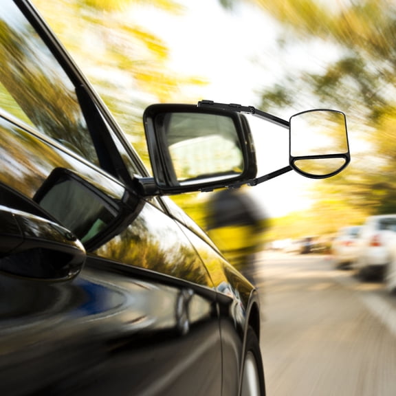 LOLIPPYY Extension Tow Mirror for Car Use Black Lightweight and Easy Installation