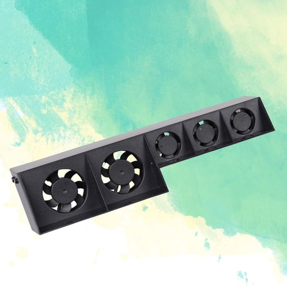 LOLIPPYY External Cooler Fan for Console with Automatic Shutoff and High Speed Black Design