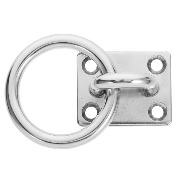LOLIPPYY Eye Plate Heavy Duty Hook Stainless Steel for Stability Enhancement Outdoor Use 1Pcs