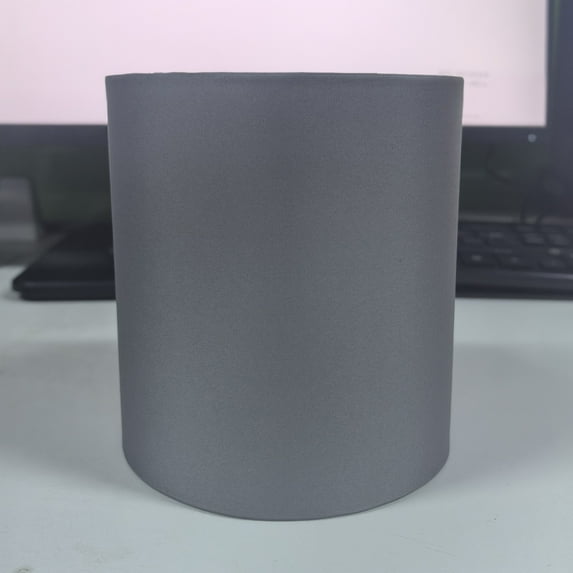 LOLIPPYY Grey Fabric Lamp Shade for Table Lamps - Rustic Small Cylindrical Lampshade - Light Cover for Bedroom, Living Room, Cafe Decor