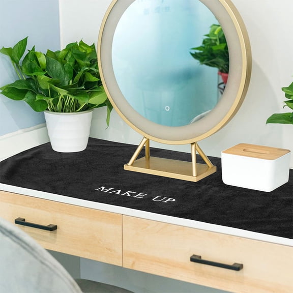 LOLIPPYY Vanity Mat with Non- Bottom for Makeup Table Organizer and Dressing Table Accessory