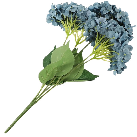 LOLIPPYY Fake Hydrangeas Artificial Flower Decoration Blue Fabric Plastic 1Set For Homeowners Event Planners