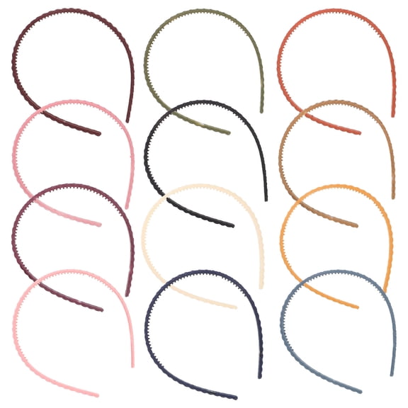 LOLIPPYY 12Pcs Fashionable Facial Spa Headbands for Women, Bulk Hair Fixing Makeup Accessories