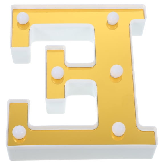 LOLIPPYY Fashionable Golden LED Letter Lamp Decorative Light for Bedroom Wall and Party Decoration
