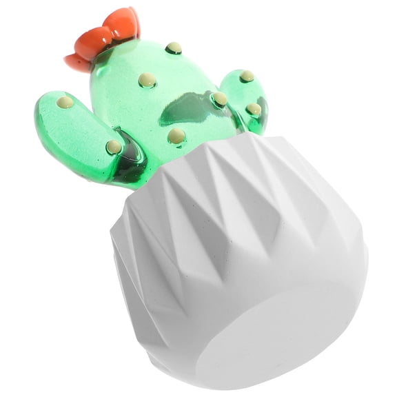 LOLIPPYY Faux Cactus Plant Home Decor Multi Resin Pot Shaped 1 Piece