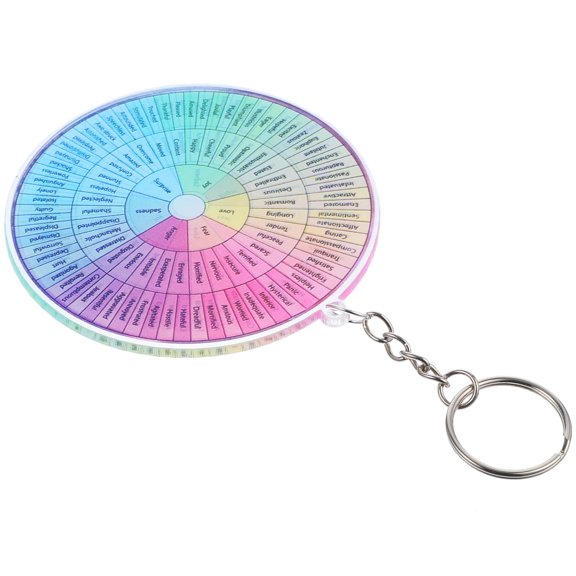 LOLIPPYY Feeling Wheel Keychain Metal Pendant for Key Chain and Bag Ornament Multi Color