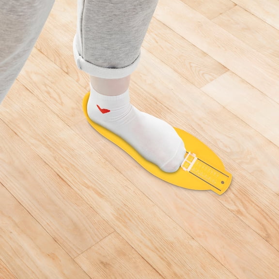 LOLIPPYY Feet Length Measuring Ruler Foot Measuring Device Yellow 1Set for Adults
