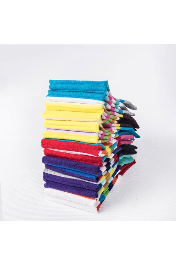 Finger Socks Breathable Cotton Multi Color Five Toe Socks Prevent Blisters