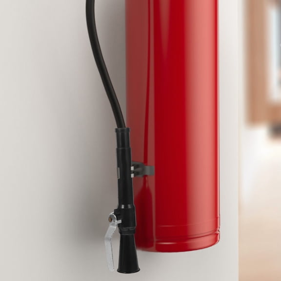 LOLIPPYY Fire Extinguisher Nozzle Replacement Made of Iron and Pe for Office and Business Use Black