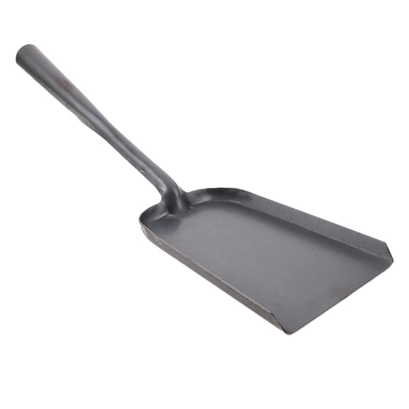 LOLIPPYY Dark Grey Steel Fireplace Shovel with Ergonomic Grip for Home Use, and Easy to Handle