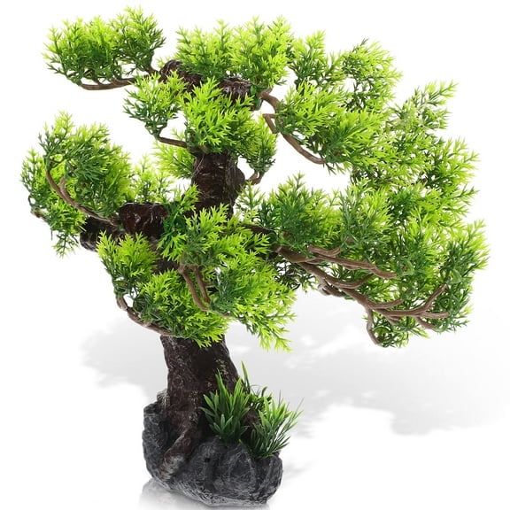 LOLIPPYY Fish Aquarium Tree for Home Aquarium Green 1Pack