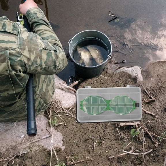 LOLIPPYY Fish Hook Box Waterproof Turtle Box Storage for Fishing Equipment 1Pack