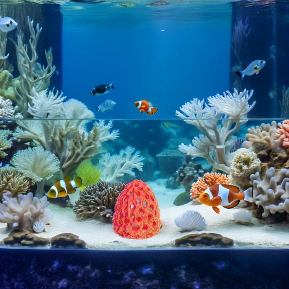 LOLIPPYY Fish and Shrimp Aquarium Hideaway Plastic Cave Orange for Betta Fish Tank Accessories