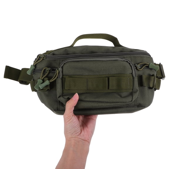 LOLIPPYY Fishing Waist Pack: Multi-Pocket Tackle Bag with Adjustable Belt for Men - Lightweight Chest Sling Design for Fly Fishing Gear Lure Storage