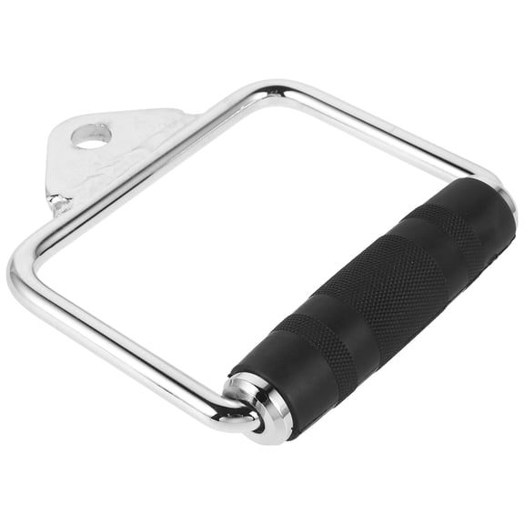 LOLIPPYY Fitness Cable Machine Arm Accessories Plated Silver Steel D Handle for Professional Workout