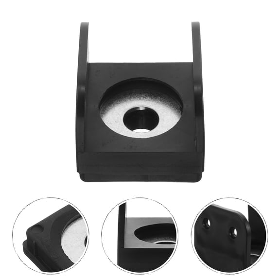 LOLIPPYY Fitness Equipment Floor Protectors Black PP PA Round Floor Protection For Indoor Gym 1Pack