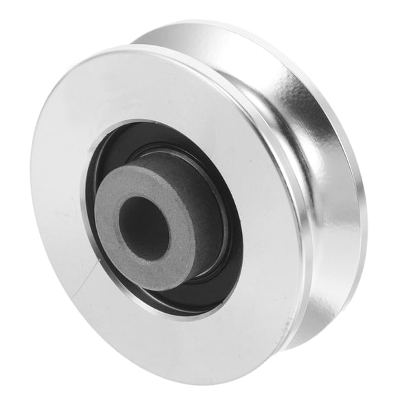 LOLIPPYY Fitness Equipment Pulley Wheel Aluminum Alloy Quiet Smooth Operation Plated Silver for Gym Use