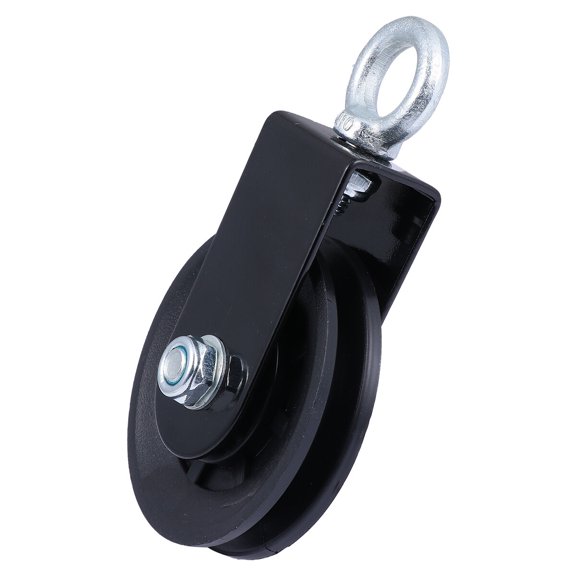 LOLIPPYY Silent Pulley Fitness Equipment Black Metal Strength Training Tool for Home Gym Workouts
