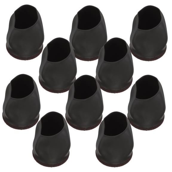 LOLIPPYY Flexible Black Tpe Caster Cups, Furniture and Chair Wheel Stopper, Home Use