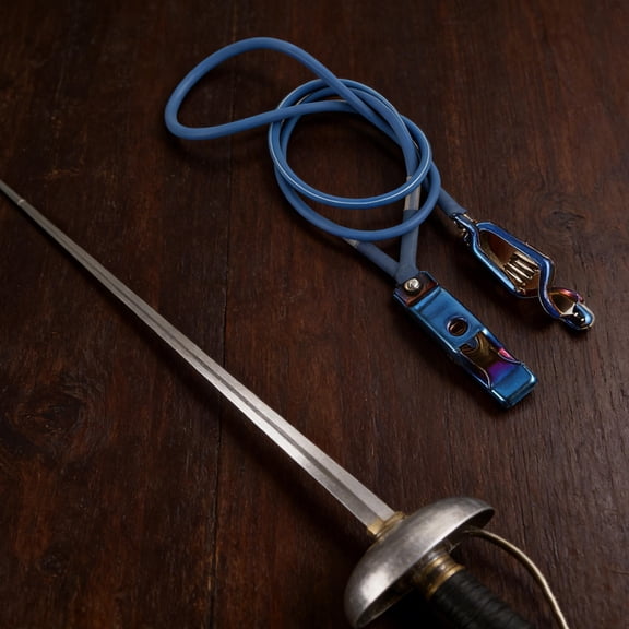 LOLIPPYY Flexible Blue Fencing Foil Wire Cable for Reliable Signal Transmission in Electric Epee Matches