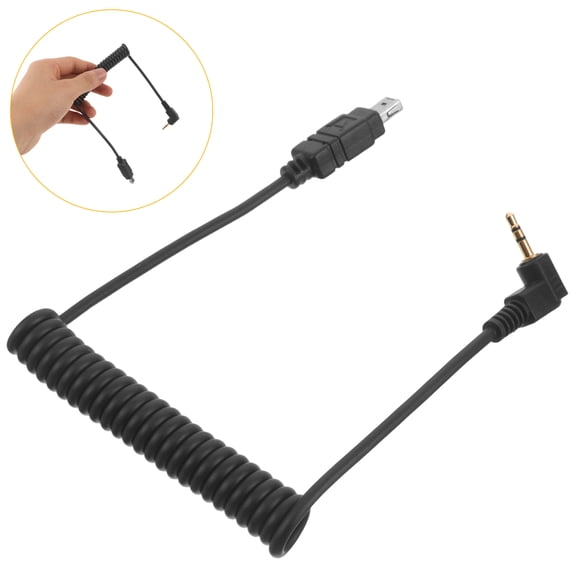 LOLIPPYY Flexible Coiled Shutter Release Cord for Dslr with Reliable 2.5mm Jack Remote Wire