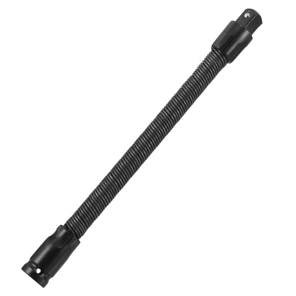 LOLIPPYY Flexible Socket Extension Bar with Universal Joint, Extended Reach for Home and Automotive Tool Use, Black