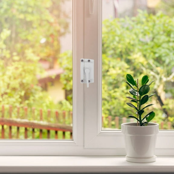 LOLIPPYY Flip Latch Door Lock Sash Locks White Security Homeowners 1Pack