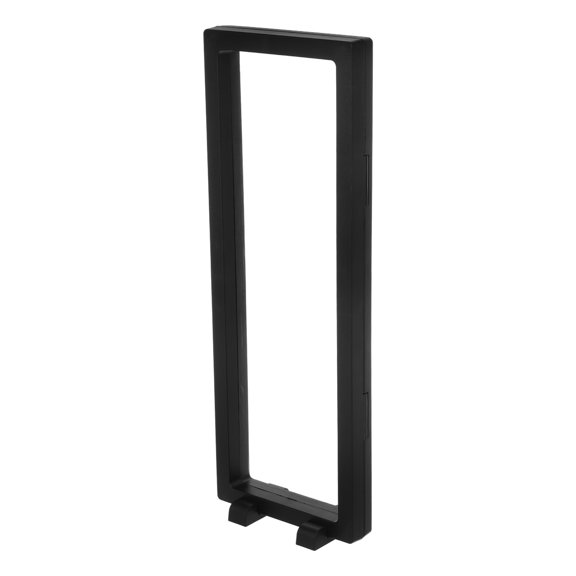 LOLIPPYY Floating Frame Display Holder for Home Collections with Clear Plastic and 3D Stand