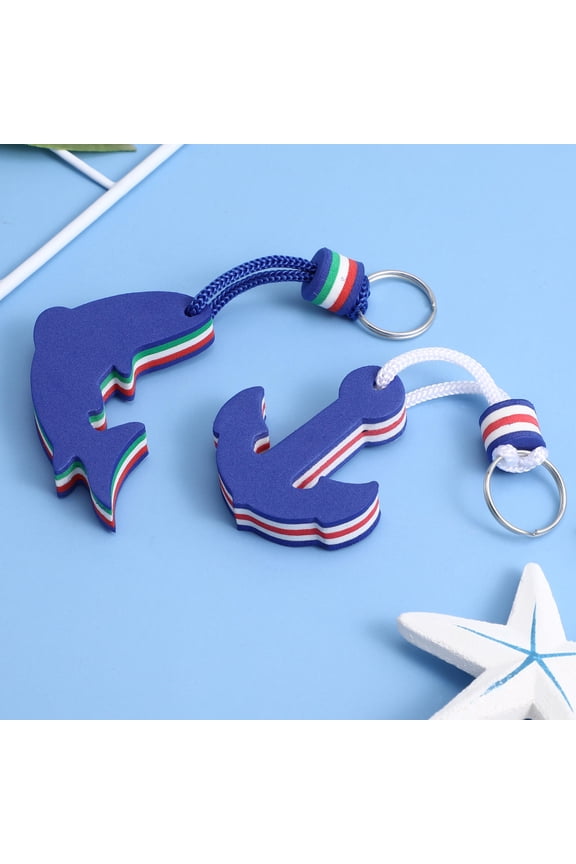 Floating Keychain Float Foam Key Rings Pendant for Boating Kayak Fishing Surfing and Water Sports 2pcs