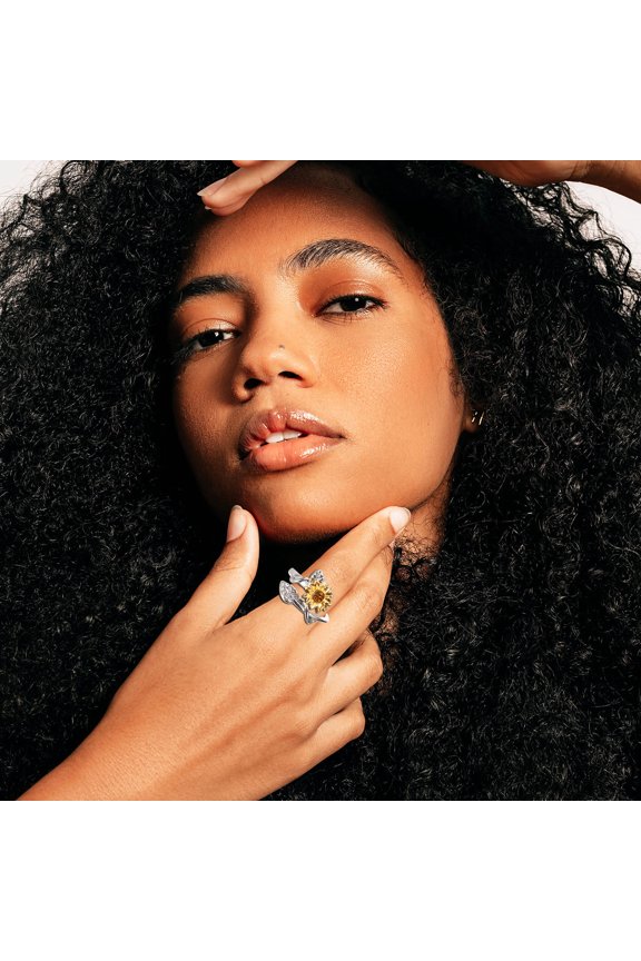 Flower Jewelry Adjustable Rings for Women Alloy 1Pack Open Decoration for Cocktail