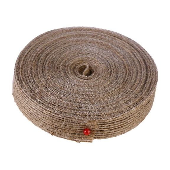 LOLIPPYY Brown Linen Flower Packaging Rope, 1 Pack - Weaving Cord for Wrapping and Special Occasions