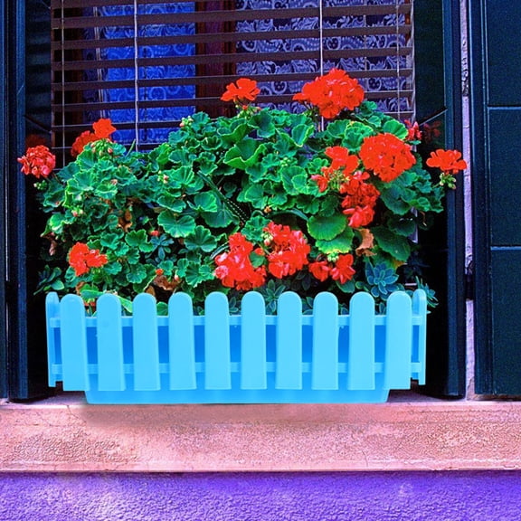 LOLIPPYY Flower Pots Outdoor Blue PP Perfect For Succulent Container 1Pcs