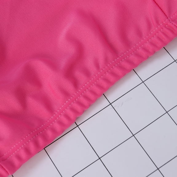 LOLIPPYY Flower Swim Cap Watermelon Red Polyester Fabric with Anti Skid Design for Swimming