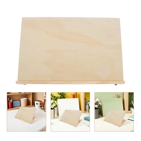 LOLIPPYY Foldable Desktop Wood Easel Stand for Painting with Height Adjustable Sturdy Tabletop Design
