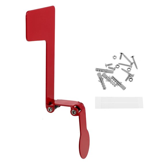 LOLIPPYY Foldable Red Metal Mailbox Flag Replacement for Outdoor Use on Wall and Post Mailboxes